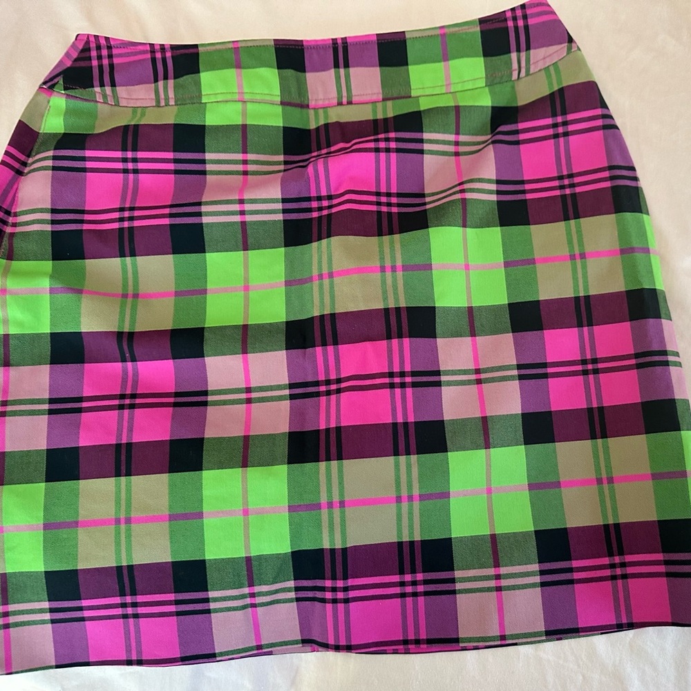 Lilly Pulitzer plaid skort size 2